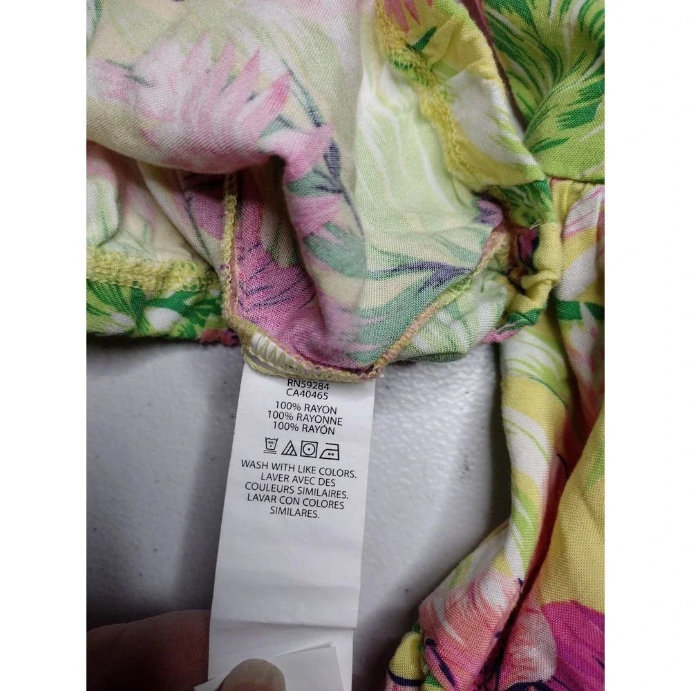 The Childrens Place Girls Tropical Floral 2 Piece Set Top & Tiered Skirt 10/12‎ - Picture 5 of 5